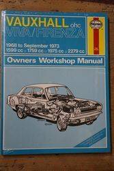 Haynes Owners Workshop Manual Vauxhall ohc Viva/Firenza