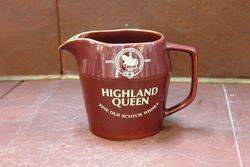 Highland Queen Old Scotch Whiskey Pub Jug