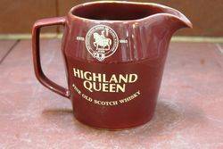 Highland Queen Old Scotch Whiskey Pub Jug