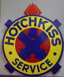 Hotchkiss Service Double Side Enamel Advertising Sign