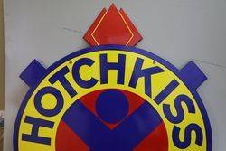 Hotchkiss Service Double Side Enamel Advertising Sign