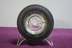 India Tyre Glass Ashtray 