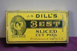 JD Dilland39s Best Sliced Cut Plug Tobacco Tin 