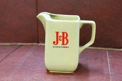 J and B Rare Scotch Whiskey Pub Jug