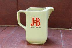 J and B Rare Scotch Whiskey Pub Jug