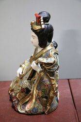 Japanese Porcelain Seated Geisha Girl 