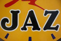 Jaz Clock Double Side Enamel Advertising Sign