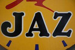 Jaz Clock Double Sided Enamel Advertising Sign