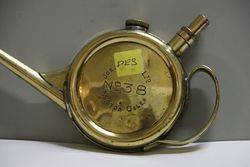 Jos Lucas No 38 Brass Pancake Motor Oiler 