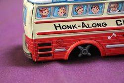 Kanto Toys HonkAlong Children Bus Friction Tin Toy