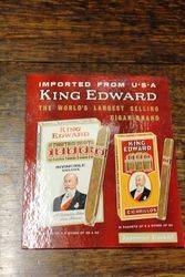 King Edward Cigars Shop Display Card