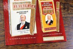 King Edward Cigars Shop Display Card