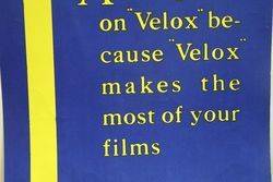Kodak Velox Negative Film Cardboard Advertising Sign 