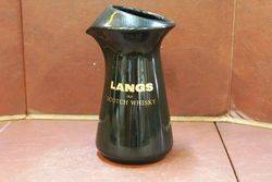 Langs Scotch Whiskey Pub Jug