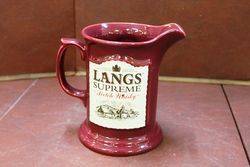 Langs Supreme Scotch Whiskey Pub Jug