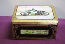 Large E.C Estrosi Pictorial Race Bike Tin