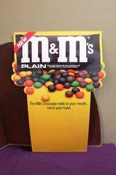 Large M&Ms Advertising Card