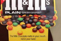 Large MandMs Advertising Card