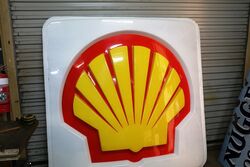 Large Shell Sign Embossed Acrylic Lens 