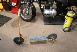 Large Vintage Childs Scooter with Brake-Stand.