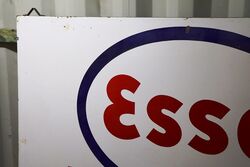 Large Vintage ESSO Enamel Advertising Sign 