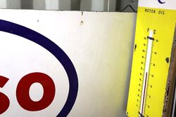 Large Vintage ESSO Enamel Advertising Sign 
