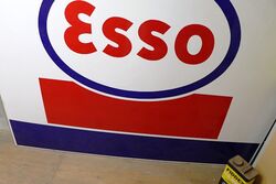 Large Vintage ESSO Enamel Advertising Sign 