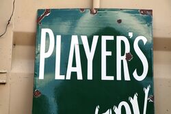 Large Vintage Playerand39s Country Life Cigarettes Enamel Sign 