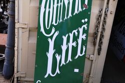 Large Vintage Playerand39s Country Life Cigarettes Enamel Sign 