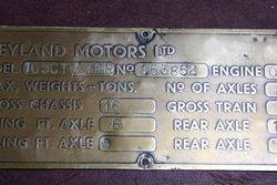 Leyland Brass ID Plaque