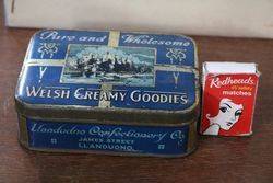 Llandudno Confectionery Co Welsh Creamy Goodies Toffee Tin 