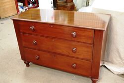 Lovely Antique Australian Cedar Chest of 3 Drawers. #