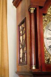 Lovely Quality Late Victorian Inlaid Walnut Longcase Clock 