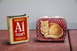 Lovely Small Pictorial Cat Tin.