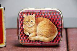 Lovely Small Pictorial Cat Tin