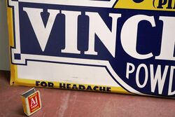 Lovely Vintage Vincentand39s Powers Tin Advertising Sign 