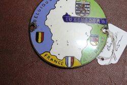 Luxembourg Enamel Car Club Badge