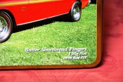 Macand39s 150g Shortbread Tin 1970 Ford Red GT Tin