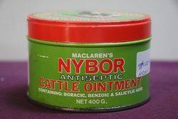 Maclarenand39s Nybor Antiseptic Cattle Ointment Pictorial Farming  Tin 