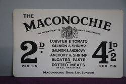 Maconochie Ration Dinner Meal Ad Card