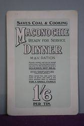 Maconochie Ration Dinner Meal Ad Card