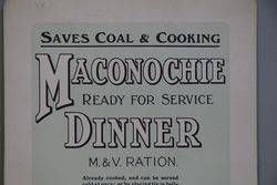 Maconochie Ration Dinner Meal Ad Card