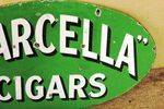 Marcella Cigars Double Sided Enamel Sign