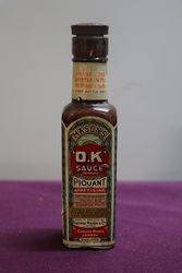 Rare C1915 Mason's "O.K" Sauce Bottle. #