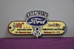 Melfords Motor Ford V8 Badge By Hr. Hobson 
