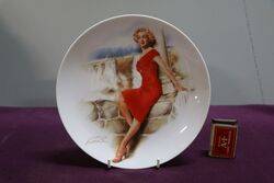 Marilyn Monroe Art work Plate By Chris Notarile 