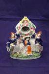 Mid 19th Century Staffordshire Group Watch Holder
