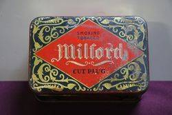 Milford Cut Plug Tobacco Tin 