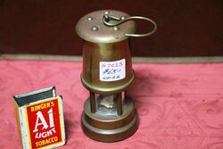 Miniature All Brass Miners Lamp