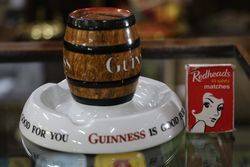 Mintonand96s Guinness Ashtray and Match Holder 